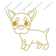  Fényvarázsforma, kicsi kutya-francia bulldog üvegfesték