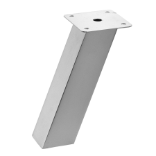 Ferde pulttartó 40 mm x 40 mm x 165 mm aluminíum matt bútor