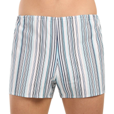  Férfi bő szárú boxeralsó Foltýn könnyű csíkok (K59) XL