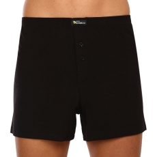  Férfi bő szárú boxeralsók Gino bambusz fekete (75194) XL