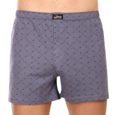  Férfi bő szárú boxeralsók Gino szürke (75183) S