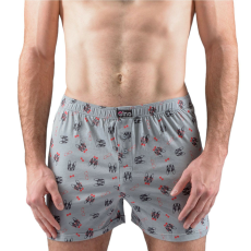  Férfi bő szárú boxeralsók Gino többszínű (75198) S