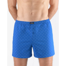  Férfi bő szárú boxeralsók Gino többszínű kék (75211-DBMLBM) 3XL