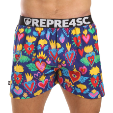  Férfi bő szárú boxeralsók Represent exkluzív Mike Burning Valentine (R4M-BOX-0705) M