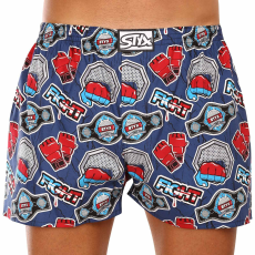  férfi bő szárú boxeralsók Styx art klasszikus gumipánt nagyméretű harc (E1556) 5XL