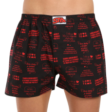  férfi bő szárú boxeralsók Styx art klasszikus gumipánt nagyméretű valentin-napi dalszövegek (E1757) 3XL
