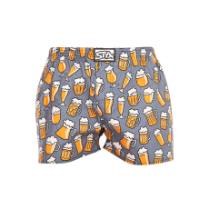  férfi bő szárú boxeralsók Styx art klasszikus gumipánt sör (A1357) M
