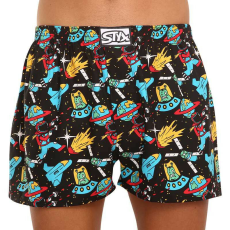  férfi bő szárú boxeralsók Styx art klasszikus gumipánt univerzum (A1551) XL