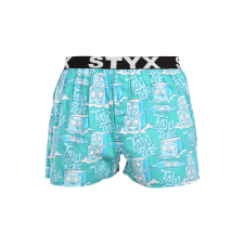 Férfi bő szárú boxeralsók Styx art sportos gumipánt jégkockák (B1657) XXL férfi alsó
