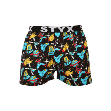  Férfi bő szárú boxeralsók Styx art sportos gumipánt univerzum (B1551) L férfi alsó