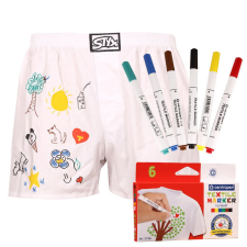 férfi bő szárú boxeralsók Styx klasszikus gumipánt fehér + textil jelölések (AF1061) M férfi alsó