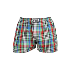  Férfi bő szárú boxeralsók Styx klasszikus gumipánt többszínű (A1036) XL