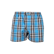  Férfi bő szárú boxeralsók Styx klasszikus gumipánt többszínű nagyméretű (E1009) 4XL