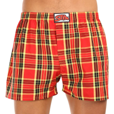  Férfi bő szárú boxeralsók Styx klasszikus gumipánt többszínű nagyméretű (E1014) 4XL