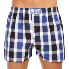 Férfi bő szárú boxeralsók Styx klasszikus gumipánt többszínű nagyméretű (E1019) 3XL férfi alsó