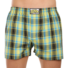  Férfi bő szárú boxeralsók Styx klasszikus gumipánt többszínű nagyméretű (E1021) 4XL