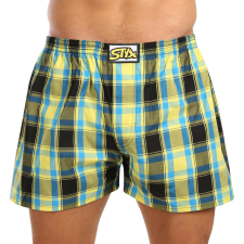 Férfi bő szárú boxeralsók Styx klasszikus gumipánt többszínű nagyméretű (E1033) 5XL férfi alsó