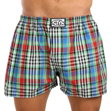 Férfi bő szárú boxeralsók Styx klasszikus gumipánt többszínű nagyméretű (E1036) 5XL férfi alsó