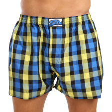 Férfi bő szárú boxeralsók Styx klasszikus gumipánt többszínű nagyméretű (E1039) 3XL férfi alsó
