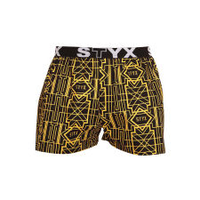 Férfi bő szárú boxeralsók Styx művészet sportos gumipánt Gatsby (B1352) XL férfi alsó