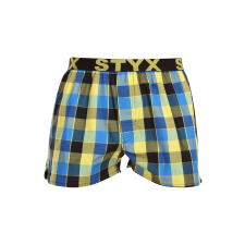 Férfi bő szárú boxeralsók Styx sportos gumipánt többszínben (B1015) XXL férfi alsó