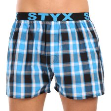 Férfi bő szárú boxeralsók Styx sportos gumipánt többszínben (B1034) XXL férfi alsó