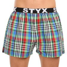Férfi bő szárú boxeralsók Styx sportos gumipánt többszínben (B1036) XL férfi alsó