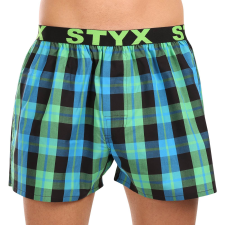 Férfi bő szárú boxeralsók Styx sportos gumipánt többszínben (B1038) XXL férfi alsó