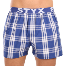  Férfi bő szárú boxeralsók Styx sportos gumipánt többszínben (B1040) XXL