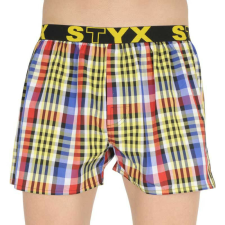 Férfi bő szárú boxeralsók Styx sportos gumipánt többszínben (B833) S férfi alsó