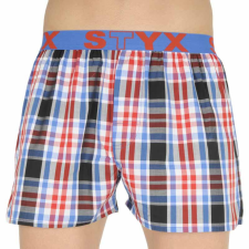 Férfi bő szárú boxeralsók Styx sportos gumipánt többszínben (B837) XXL férfi alsó