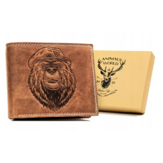  Férfi bőr pénztárca -N992-CHM-BEAR-2-1829 – Barna-