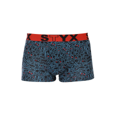  Férfi boxeralsó Styx art sport gumi túlméretezett firkálás (R1256) 3XL