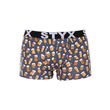  Férfi boxeralsó Styx art sportos gumipánt nagyméretű sör (R1357) 4XL férfi alsó