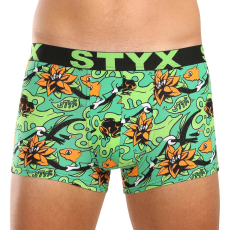  Férfi boxeralsó Styx art sportos gumipánt nagyméretű trópusi art sportos gumipánt nagyméretű trópusi (R1557) 4XL