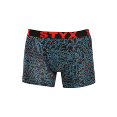  Férfi boxeralsó Styx hosszú art sportos gumipánt készült firkálmányok (U1256/2) M