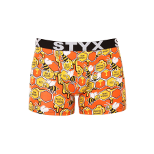  Férfi boxeralsó Styx hosszú art sportos gumipánt méhek (U1654) XL férfi alsó