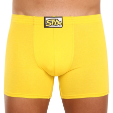 férfi boxeralsó Styx hosszú klasszikus gumipánt sárga (F1068) XL férfi alsó