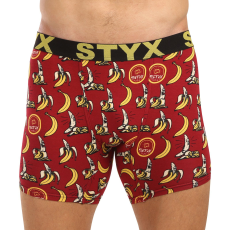  Férfi boxeralsó Styx hosszú művészet sportos gumipánt banánok (UN1359) S