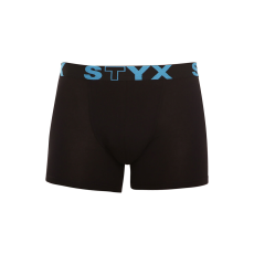  Férfi boxeralsó Styx hosszú sportos gumipánt fekete (U961) L