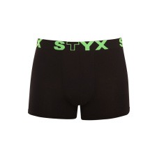 Férfi boxeralsó Styx sportos gumipánt fekete (G962) M férfi alsó
