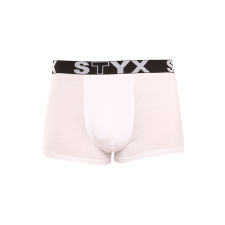 Férfi boxeralsó Styx sportos gumipánt nagyméretű fehér (R1061) 4XL férfi alsó