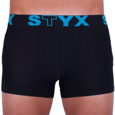 Férfi boxeralsó Styx sportos gumipánt nagyméretű fekete (R961) 3XL férfi alsó