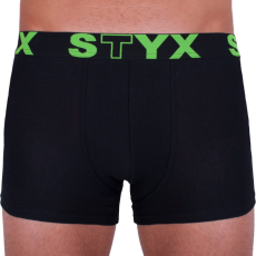  Férfi boxeralsó Styx sportos gumipánt nagyméretű fekete (R962) 5XL