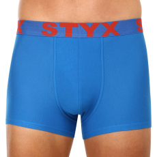  Férfi boxeralsó Styx sportos gumipánt nagyméretű kék (R1167) 3XL