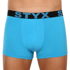  Férfi boxeralsó Styx sportos gumipánt nagyméretű világoskék (R1169) 3XL
