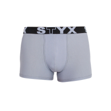 Férfi boxeralsó Styx sportos gumipánt világosszürke (G1067) L férfi alsó
