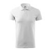  Férfi galléros póló, fehér, 180 g/m2