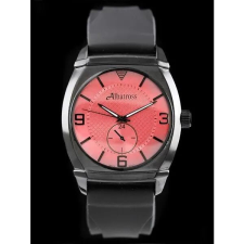  Férfi karóra, fekete gumiszíjjal, 42 mm, japán kvarc, WR30 karóra