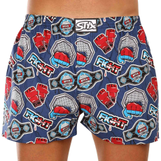  Férfi klasszikus boxeralsó Styx art klasszikus gumi túlméretezett harc (E1556) 4XL